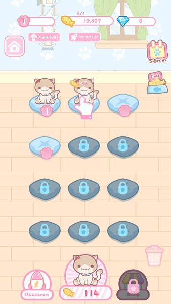 MiniGame nuôi mèo giúp người chơi giải trí