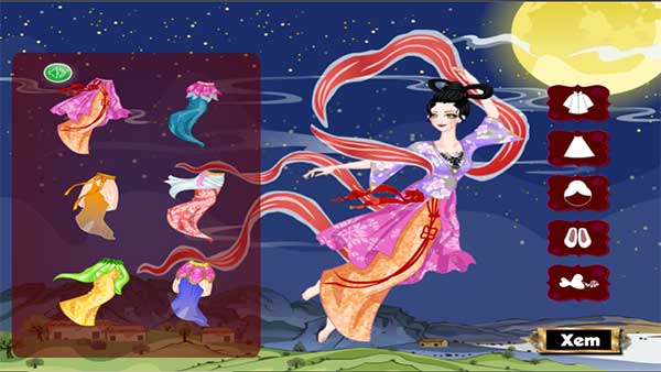 Chọn váy cho Hằng Nga