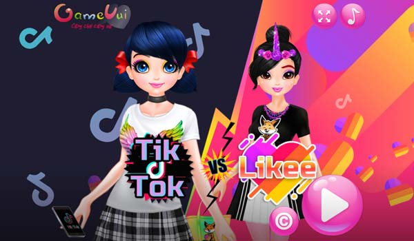 Chơi game Thời trang TikTok vs Facebook - GameVui